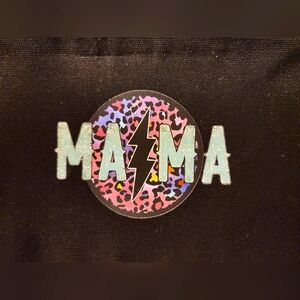 Black Mama Graphic Makeup Tote Bag